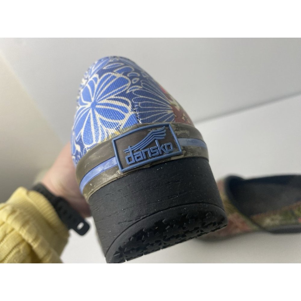 Dansko Multicolor Floral Mules /Clogs All weather material - Picture 11 of 13